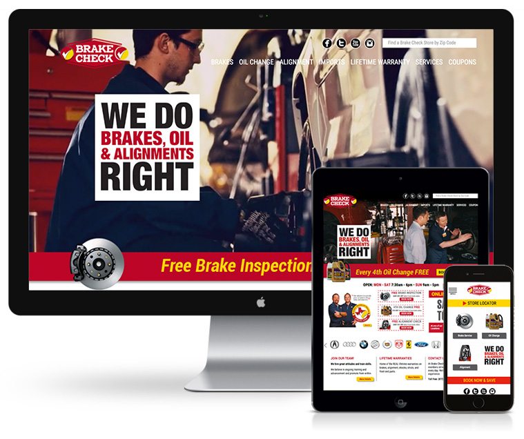 Brake Check Web Design